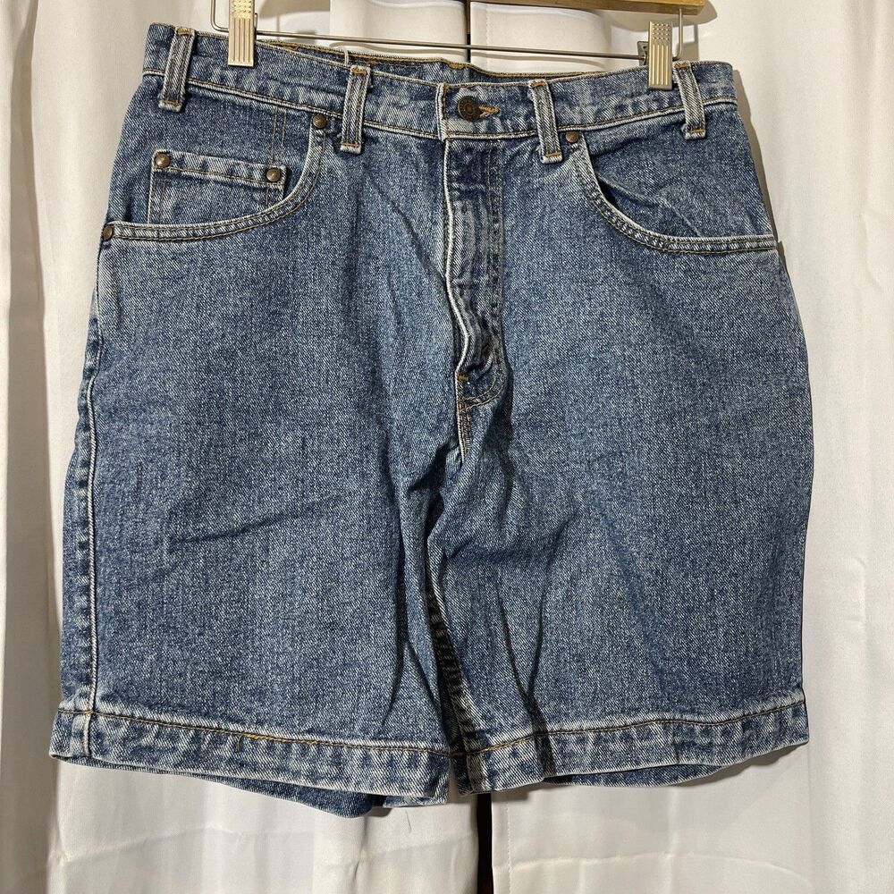 Vintage Levis 545 Denim Shorts Mens 32 Blue Loose Fit Baggy Orange Tab USA 90s